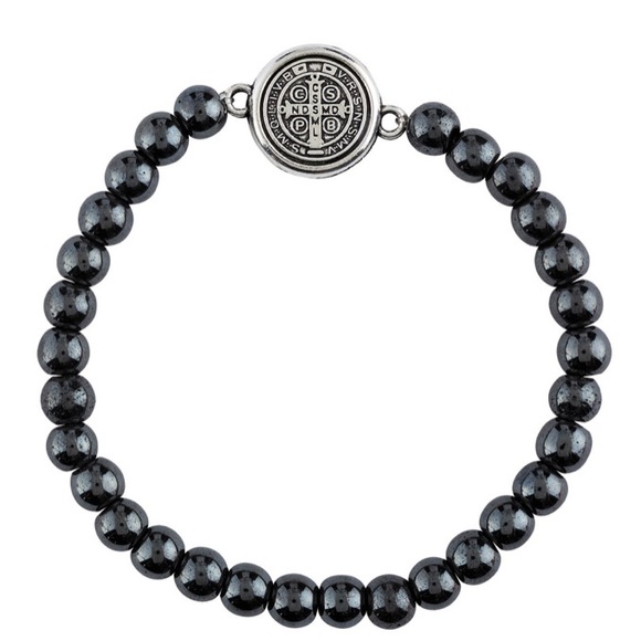 Jewelry - New St Benedict Hematite Bracelet